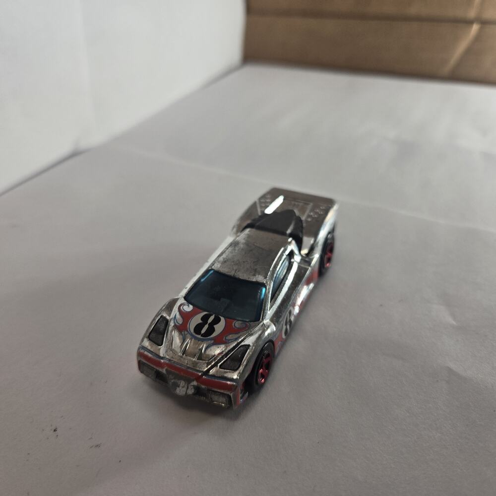 Hot Wheels Acceleracers Reverb Diecast Toy Car, #8 - Silver/Red - Picture 2 of 9